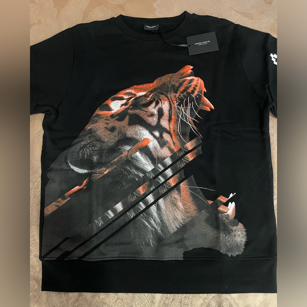 Marcelo Burlon County Of Milan Quebradas Tiger Animal Print
